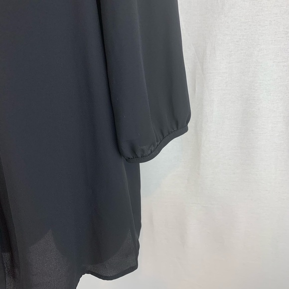 My beloved V-neck keyhole top black dress shirt size small - Picture 4 of 5